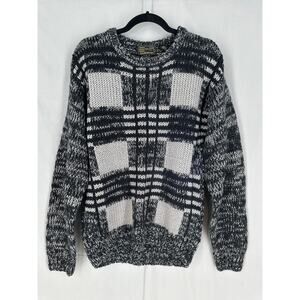 Vintage Black and White Crewneck Sweater